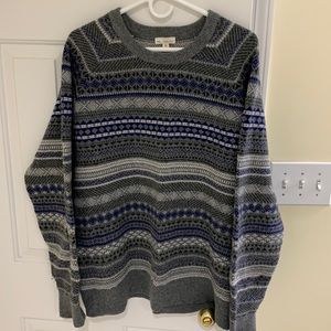 gap lambswool fair isle sweater xxl